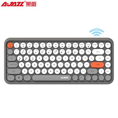 China Hot Sale AJAZZ 308I 84 Keys Round Key BT Wireless Retro Keyboard Wireless Typewriter For Win/IOS/Android for sale