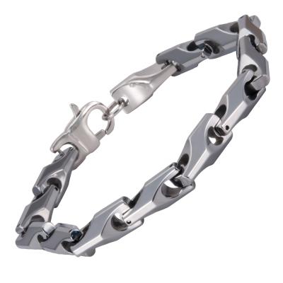 China Wollet CLASSIC Fashion Wholesale Price Healthy Link Tungsten Bracelet For Men for sale