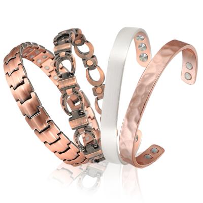 China Wholesale Fashion Copper Jewelry Wollet Magnetic Copper Bracelet for sale