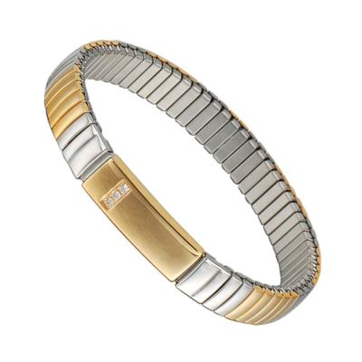 China New Design CLASSIC Flexible Magnetic Therapy Stainless Steel Wollet Elastic Bracelet For Women And Girls for sale