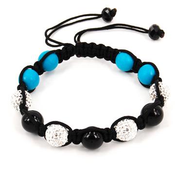 China Beautiful Cute Shambala Agate Girl Agate Design Diy Bracelet for sale