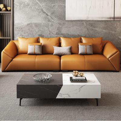 China High Quality Twilight European Style Adjustable Living Room Furniture Orange Low Price Modern Sofa Set (Other) for sale