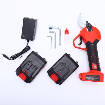 China 21V Garden Metal Electric Pruner Scissors 2AH Battery Lithium Battery Chainsaw Cordless Cutting Pruning Shear en venta