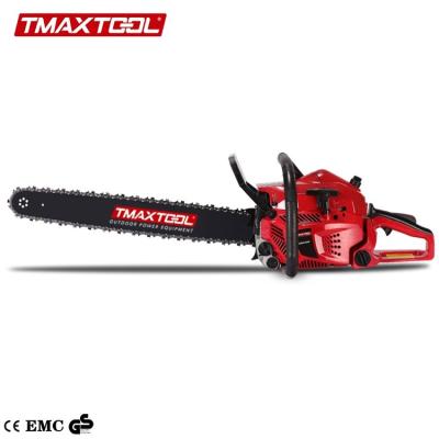 China Newest arrival good quality 62cc single cylinder gasoline chainsaw Te koop