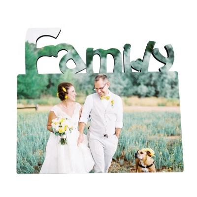 China Wooden Home Decoration Personalized Design Printable Wooden Photo Plate Sublimation Family Photo Frame for sale