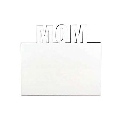 China Wooden Printable Personalized Family Photo Frame DIY Sublimation Mom Photo Frame for sale