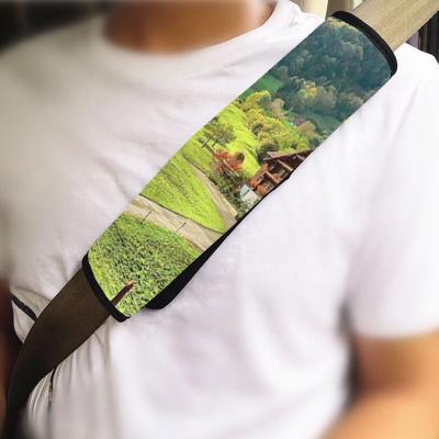 China Cartoon Personalized Pattern Car Shoulder Strap Cover Sublimation Blank Seat Belt Cover for sale