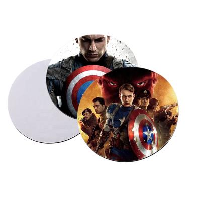 China 20cm Comfortable HEATER Customized Pattern Around Plain White Mouse Pad Sublimation Mouse Pad for sale