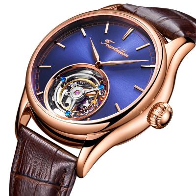 China Reloj Luxury Mens Water Resistant Tourbillon Watches Automatic Business Watch Leather Watches In Wristwatches for sale