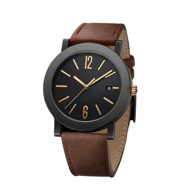 China Fashion Famous Popular Luxury Men\'s Fashion Watch Stainless Steel Dress Brand Watches With Leather Band for sale