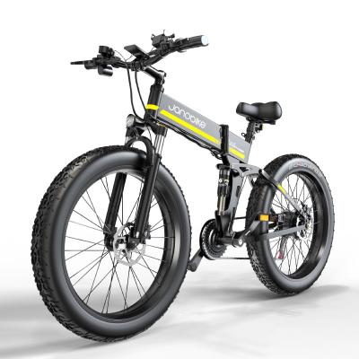 China Aluminum Alloy Janobike H26 Disc Brake Electric Bicycle 1000W Motor Battery Price E Bike Fat Tire Road European Warehouse for sale