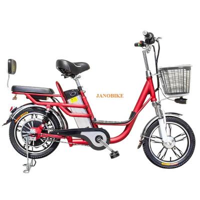 China Cheap Iron Frame Janobike Q7 Electric Bicycle 240W Motor Battery Kit Price E Bike Fat Tire Road European Warehouse for sale