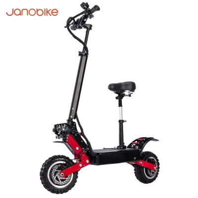 China Janobike cheap unisex T85 factory ship 85km/h adult foldable dual motor electric scooter for sale