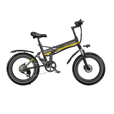 China Wholesale Cheap Aluminum Alloy Janobike Factory Frame New Folding Electric Bicycle 20 Inch 48V 1000W for sale