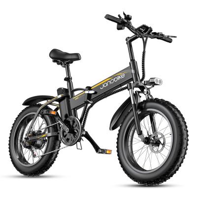 China Aluminum Alloy Janobike Factory Pure Electric Bicycle 48V Mountain Bike Lithium Battery Hub Motor 30-40 Kilometers 20*4.0 for sale