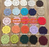 Cina Retro pattern Crochet Doily Crochet cup mat Applique Home Decoration, Crochet Doily in vendita