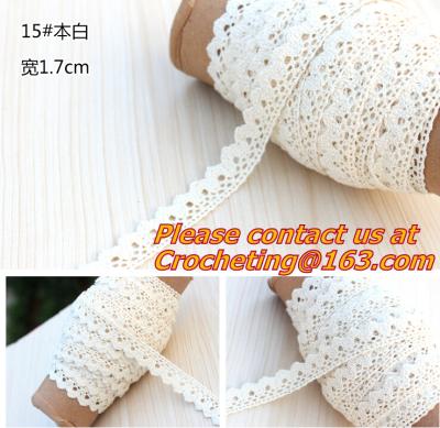 Chine la dentelle blanche de coton, équilibrant la dentelle, a fait du crochet la dentelle pour diy, accessoire de vêtement à vendre