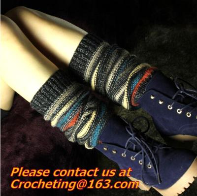 China winter woods morning Leg warmers thick warm wool acrylic blend female loose socks boots for sale