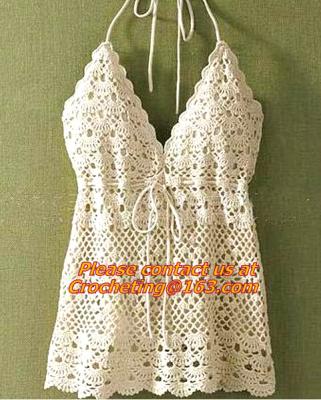 Chine Remettez à des femmes de crochet le dessus de réservoir, chemisier d'été, crochet de dessus de réservoirs, gilet de knit, crochet de main à vendre