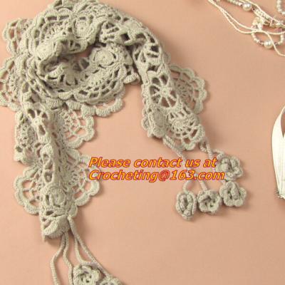 China autumn-summer, women's all-match, cutout handmade, crochet, yarn scarf,Shawls scarves Sen for sale