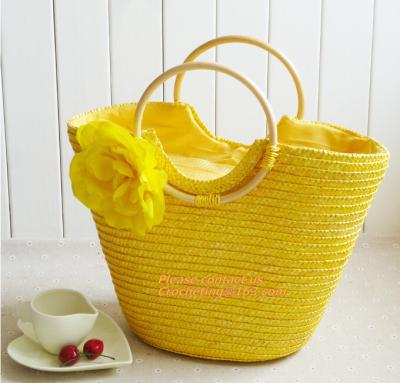 China Summer New Fashion Straw Bag Designers Brand Women Handbag High-Capacity Women Handbag for sale