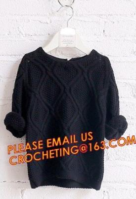 Chine First choice elegant new knitted kids long girls pullover sweater, Appealing look trendy designs for children pullover s à vendre