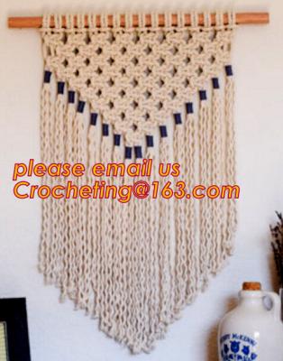 China MACRAME LADIES BAG, MACRAME PLANT HANGING, MACRAME HANGING, MACRAME CUSHION COVER, MACRAME HAND BAND for sale