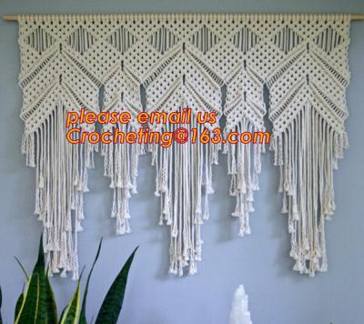 China MACRAME FOLDABLE SCREEN, MACRAME WALL HANGING, MACRAME WALL HANGING, MACRAME PLANT HOLDER for sale