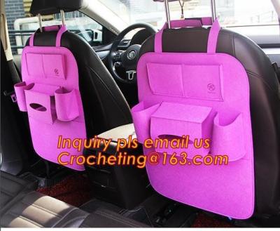 Chine Customized Felt Car organizer, Large Capacity Grey Felt Car Organizer , New Promotion Car Accessories Seat Back Storage à vendre