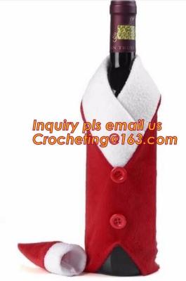 Chine Felt Wine Bag As Clothes, Felt Wine Bag With String, Santa Pants Felt Wine Bag, suppling latest style Santa pants felt w à vendre