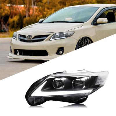 China 2011-2013 Car Headlight For Toyota Corolla Altis Head Strut LED Headlight Front Lamp Assembly With Daytime Running Light for sale