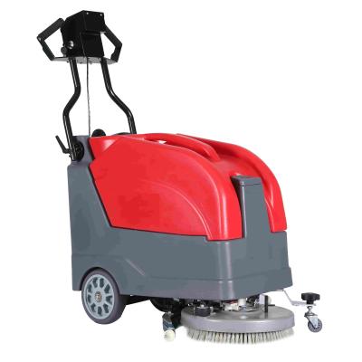 China Professional Customized Hotels Tile Floor Washing Hand Push Floor Sweeper Commercial Concrete Marble Machine for sale