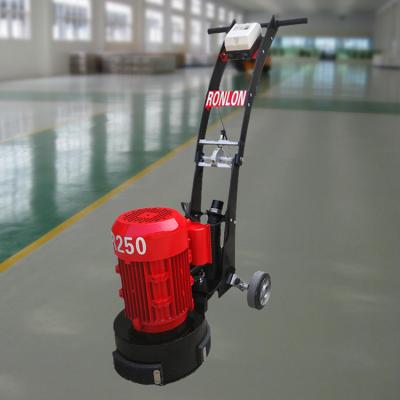 China Hotels RONLON R250 10 inch 250mm surface grinding polishing machine marble terrazzo concrete grinder with good price for sale