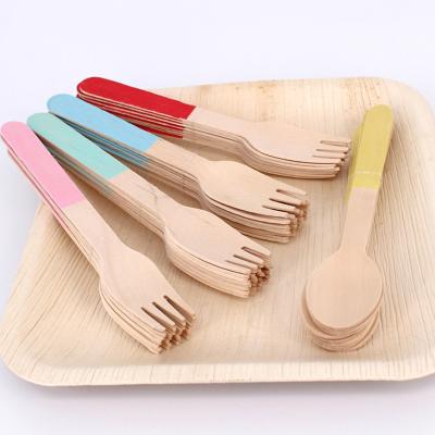 China Eco-Friendly Disposable Reusable Biodegradable Wooden Bamboo Travel Flatware Cutlery Utensils Set for sale