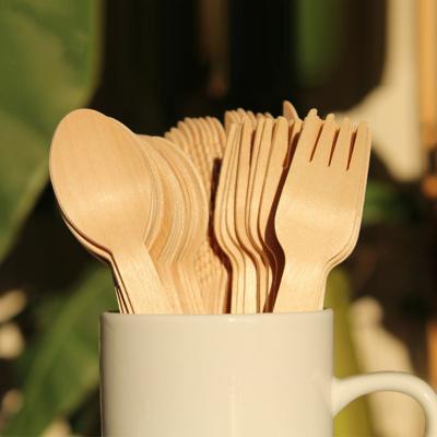 China Disposable Custom Printed Utensils 140Mm Bulk High Quality Birch Wood 160Mm Disposable Spoon for sale