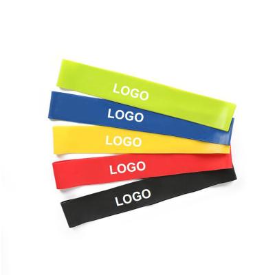 China Wholesale Band Custom Colored Non Smell Custom Logo Yoga Gym 5 In 1 Resistance Bands For Legs And Butt for sale