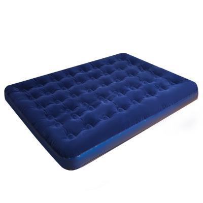 China Outdoor Inflatable Sleep Pad Camping Mat PVC 22cm Thickness Travel Bed Camping Air Mattress for sale