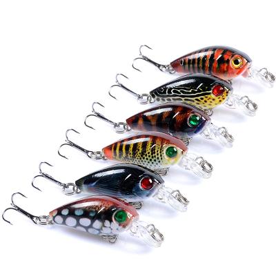 China ABS Saltwater Freshwater Saltwater Fishing Artificial Hard Bait ABS 4.5 cm 4 g Slow Sinking Crankbaits Fishing Lures for sale