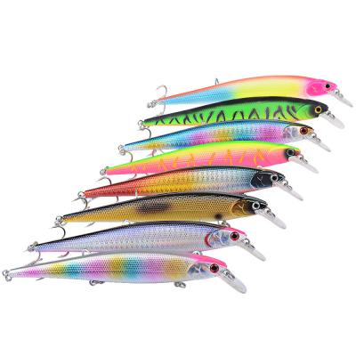 China ABS Realistic 3d Treble Hook Fishing Eyes Hard Bait 14cm 16g Wobbler Saltwater Floating Fishing Minnow Lures for sale