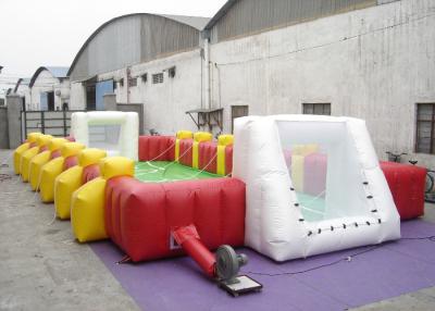 China Commercial Large Inflatable Football Games Enviroment - Friendly PVC Inflatable Football Field Game For Adult for sale