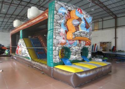 China La casa de salto inflable cerrada de la Edad de Piedra, gorila inflable de animales de gran oferta en venta