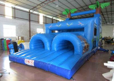 China La casa de rebote al aire libre inflable de la carrera de obstáculos, explota la carrera de obstáculos 12 x 4 los x 5m en venta