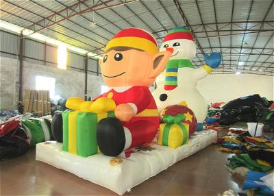 China Fabrica hombre de nieve comercial grandes inflables navideños decoraciones navideñas en venta