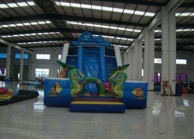 Cina Acquascivolo gonfiabile gigante di tema divertente del mare, acquascivolo gonfiabile dei bambini 11 x 5,5 x 7 m in vendita