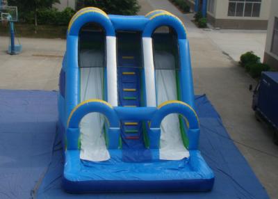 China Tobogán de agua inflable doble comercial tobogán de agua inflable grande a la venta tobogán de agua inflable clásico para parque en venta