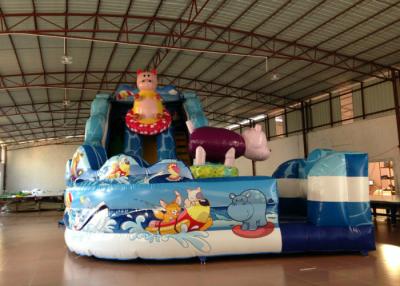 中国 遊園地の顧客用インフレータブルのスライドの高いスライド多彩な6 x 9 x 6m 販売のため