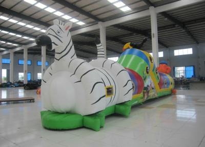 China Indoor Speeltuin Blow Up Hindernisbaan, Kleuterschool Baby Bouncy Castle Assault Course Te koop