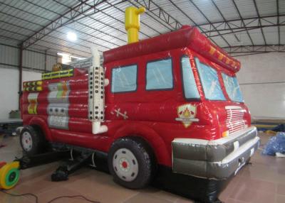 China Lustiges Firetruck-Innere-Schlag-Haus, Kindergarten-Baby-aufblasbarer Innenprahler zu verkaufen