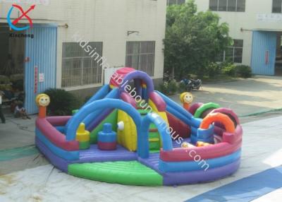 China Fabriek OEM/ODM Opblaasbaar Fun City Grappig Opblaasbaar Bouncy House Met Slide Castle Te koop