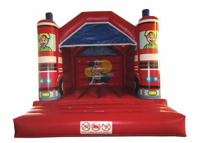 China Forma inflable del coche de bomberos que salta a la gorila inflable del coche de bomberos del coche de bomberos de la forma inflable clásica del cuadrado en venta